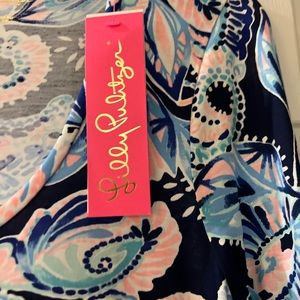 Lily Pulitzer Carlile Dress Blue Floral NWT reserved